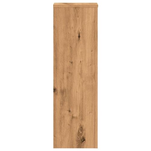 Plantestativer 2 stk. 25x25x80 cm konstrueret træ egetræsfarvet