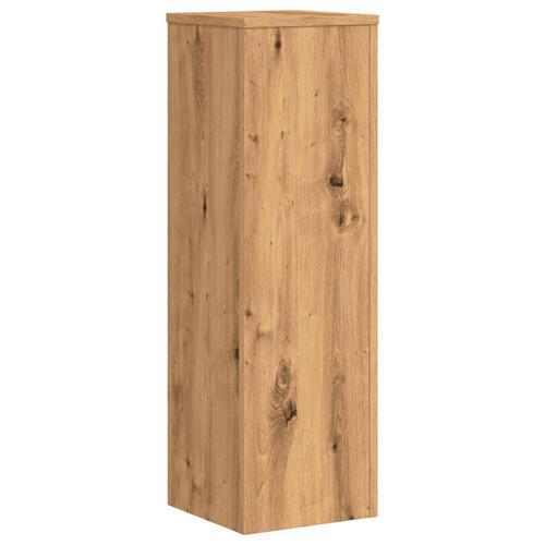 Plantestativer 2 stk. 25x25x80 cm konstrueret træ egetræsfarvet