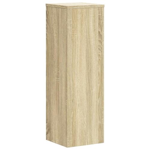 Plantestativer 2 stk. 25x25x80 cm konstrueret træ sonoma-eg