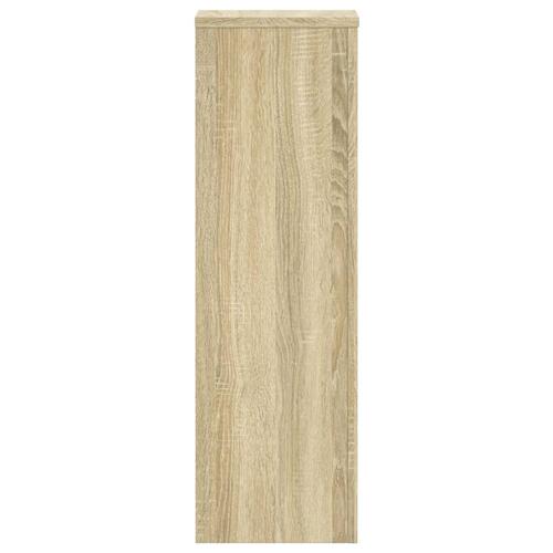 Plantestativer 2 stk. 25x25x80 cm konstrueret træ sonoma-eg