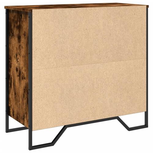 Skænk 79,5x35,5x74,5 cm konstrueret træ røget egetræsfarve