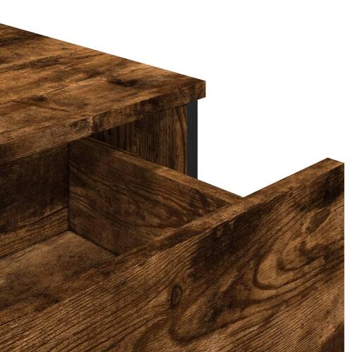 Skænk 79,5x35,5x74,5 cm konstrueret træ røget egetræsfarve