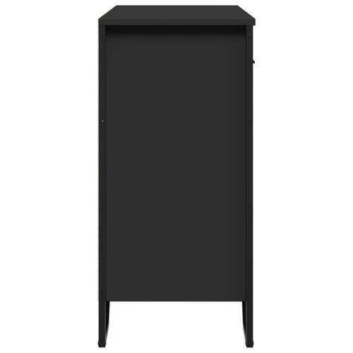 Skænk 79,5x35,5x74,5 cm konstrueret træ sort