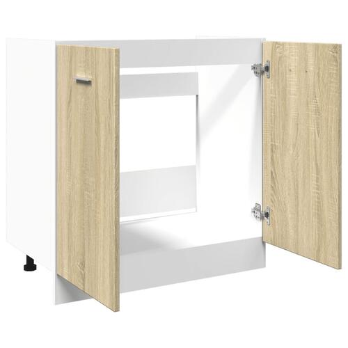 Underskab 80x46x81,5 cm konstrueret træ sonoma-eg