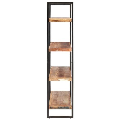 Bogreol med 4 hylder 160x40x180 cm massivt genbrugstræ