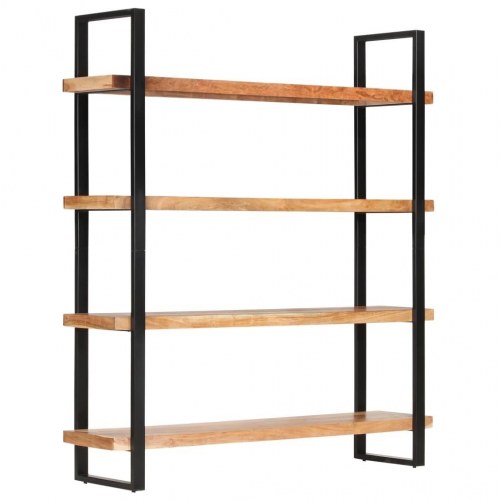 Bogreol med 4 hylder 160x40x180 cm massivt akacietræ