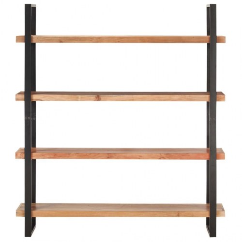 Bogreol med 4 hylder 160x40x180 cm massivt akacietræ