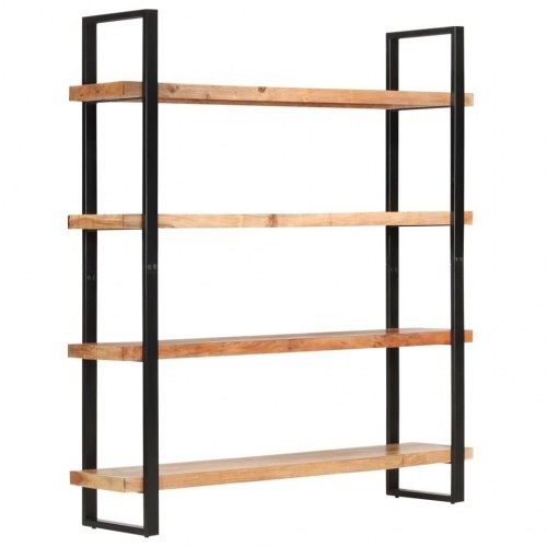 Bogreol med 4 hylder 160x40x180 cm massivt akacietræ