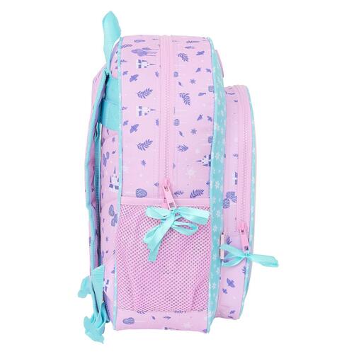 Skoletaske Frozen Cool days Violet Himmelblå 32 x 38 x 12 cm