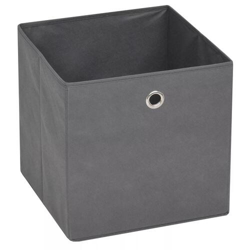 Opbevaringskasser 4 stk. 32x32x32 cm ikke-vævet stof grey