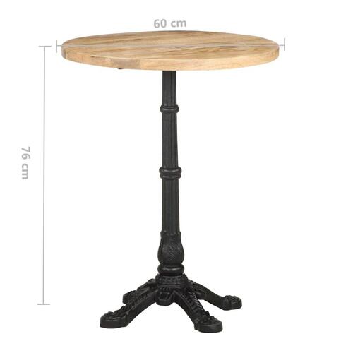 Bistrobord Ø60x76 cm ru mangotræ