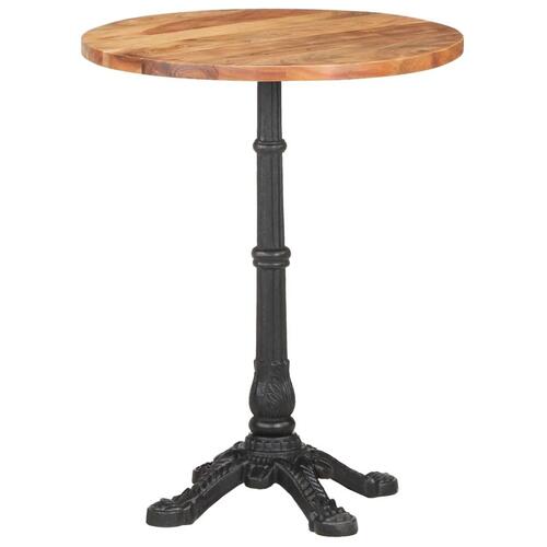 Bistrobord Ø60x76 cm massivt akacietræ