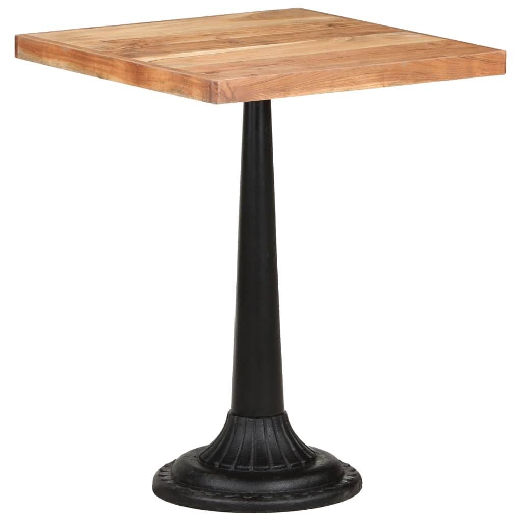 Bistrobord 60x60x76 cm massivt akacietræ