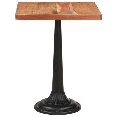 Bistrobord 60x60x76 cm massivt akacietræ