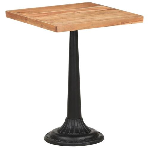 Bistrobord 60x60x76 cm massivt akacietræ