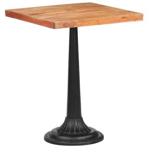 Bistrobord 60x60x76 cm massivt akacietræ