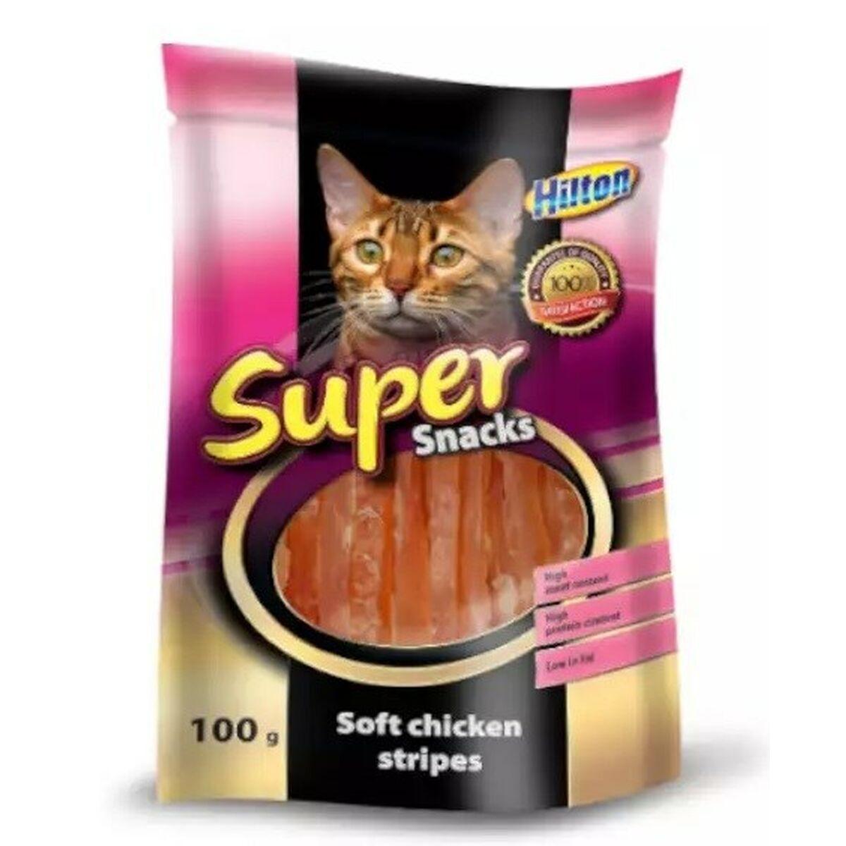 Snack for Cats Hilton Soft chicken stripes Kylling 100 g