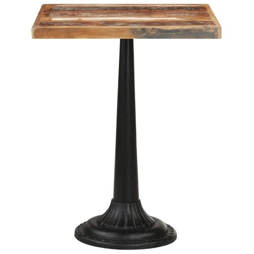 Bistrobord 60x60x76 cm massivt genbrugstræ