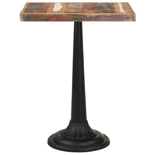 Bistrobord 60x60x76 cm massivt genbrugstræ