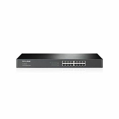 Switch til netværket med kontaktskab TP-Link TL-SG1016 16P Gigabit 19"