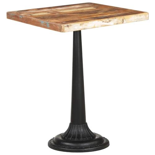 Bistrobord 60x60x76 cm massivt genbrugstræ