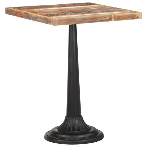 Bistrobord 60x60x76 cm massivt genbrugstræ