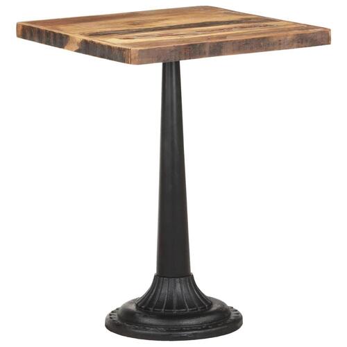 Bistrobord 60x60x76 cm massivt genbrugstræ