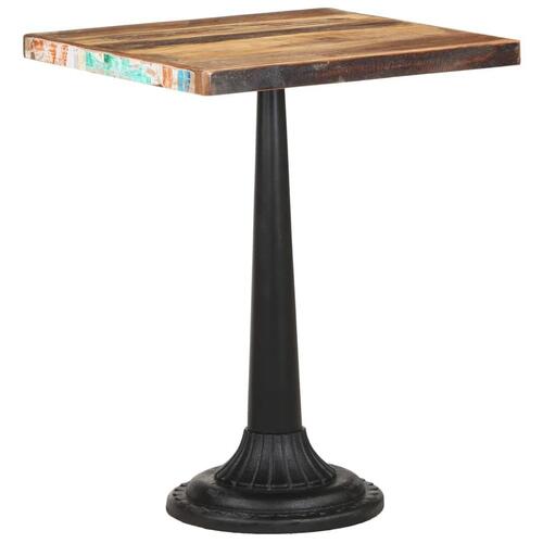 Bistrobord 60x60x76 cm massivt genbrugstræ
