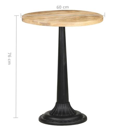 Bistrobord Ø60x76 cm ru mangotræ