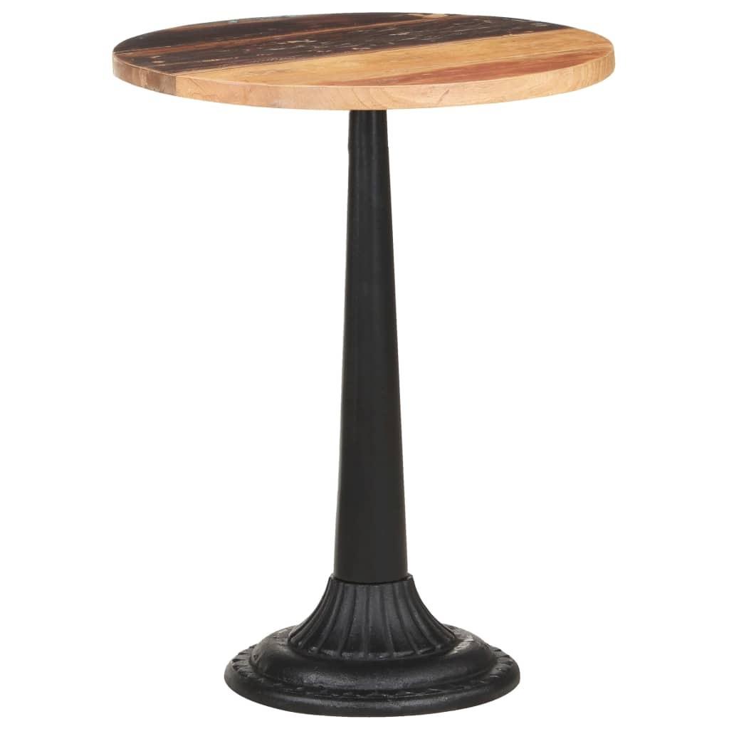 Bistrobord Ø60x76 cm massivt genbrugstræ
