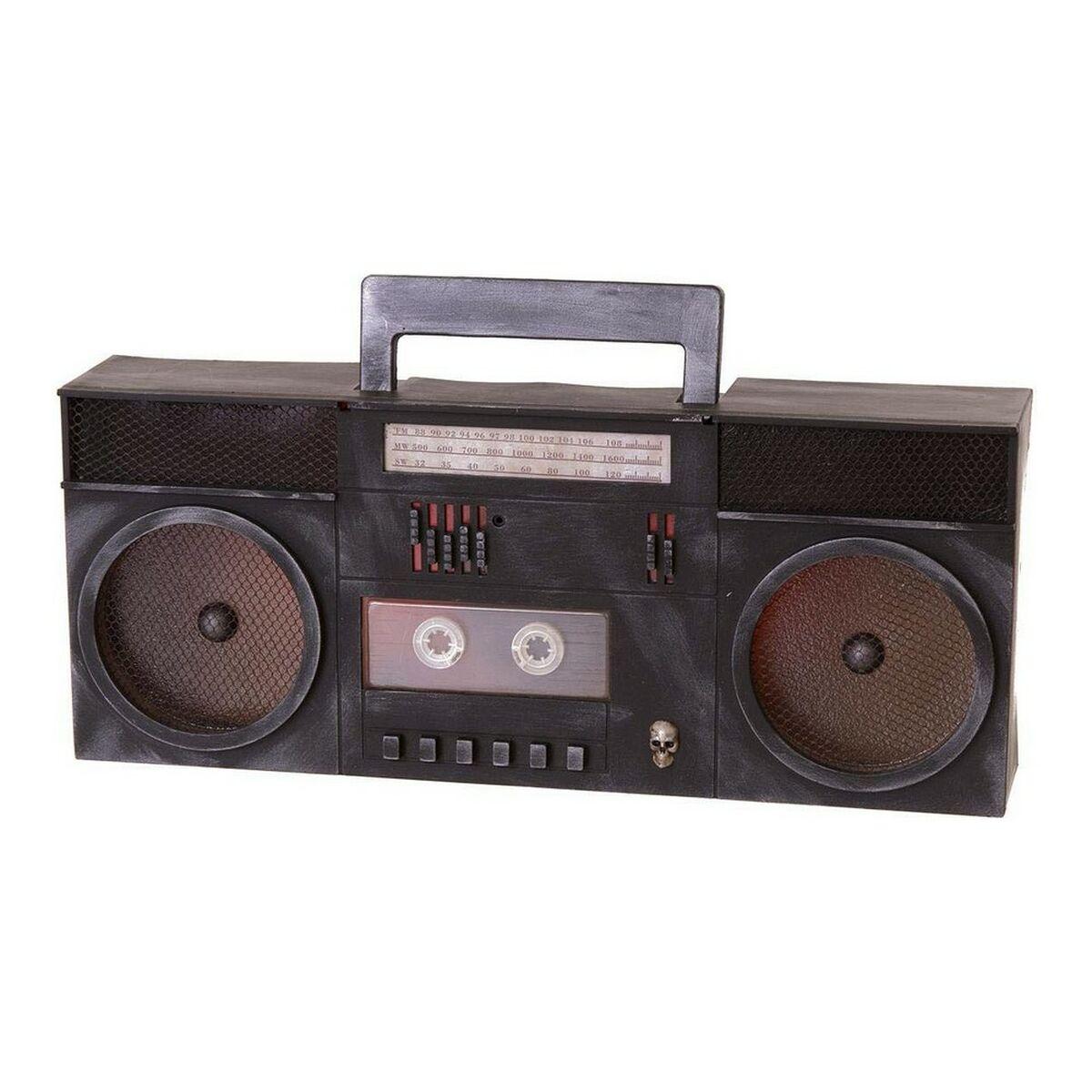 Halloween dekoration boombox med lys og lyd (40 × 16 × 7 cm)