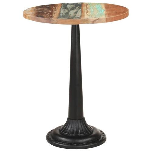 Bistrobord Ø60x76 cm massivt genbrugstræ