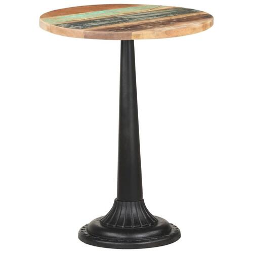 Bistrobord Ø60x76 cm massivt genbrugstræ