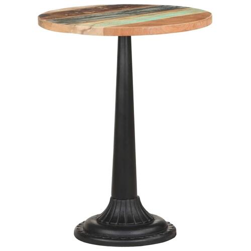 Bistrobord Ø60x76 cm massivt genbrugstræ