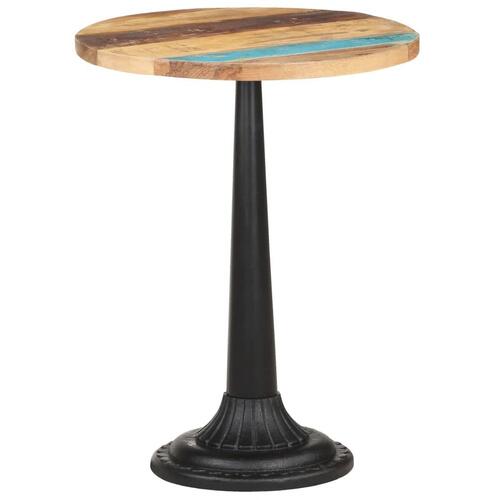 Bistrobord Ø60x76 cm massivt genbrugstræ