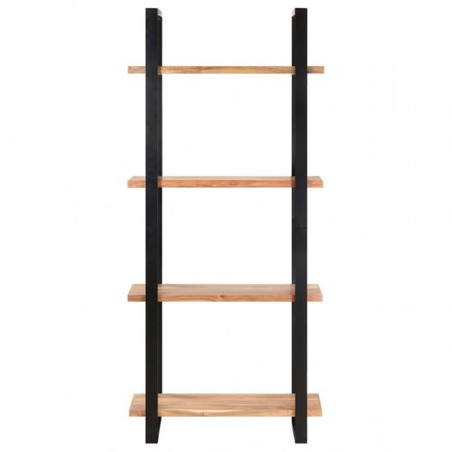 Bogreol med 4 hylder 80x40x180 cm massivt akacietræ