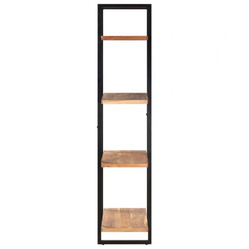 Bogreol med 4 hylder 80x40x180 cm massivt akacietræ