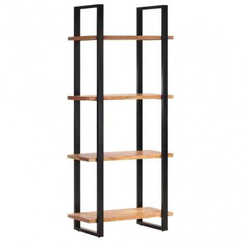 Bogreol med 4 hylder 80x40x180 cm massivt akacietræ