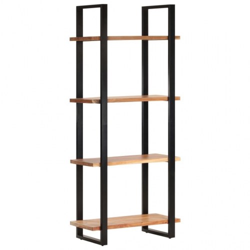 Bogreol med 4 hylder 80x40x180 cm massivt akacietræ