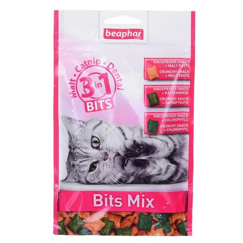 Snack for Cats Beaphar Bits Mix 150 g Slik Urter til katte Klorofyllin