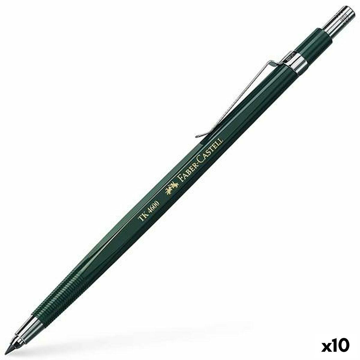 Stiftholder Faber-Castell Tk 4600 Grøn 0,7 mm (10 enheder)