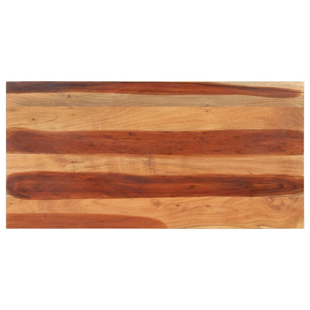 Bordplade 120x60x(2,5-2,7) cm massivt akacietræ
