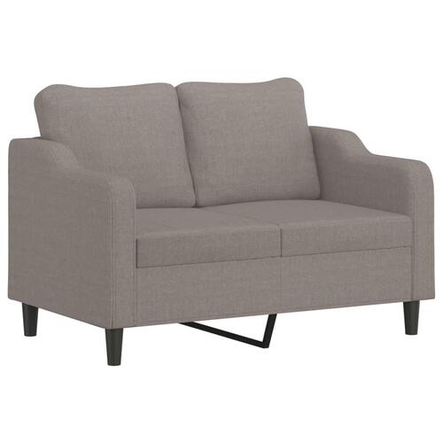 3 personers sofa med hynder stof gråbrun