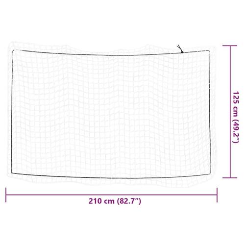 Trailernet med elastiksnor 2,1x1,25 m PP hvid