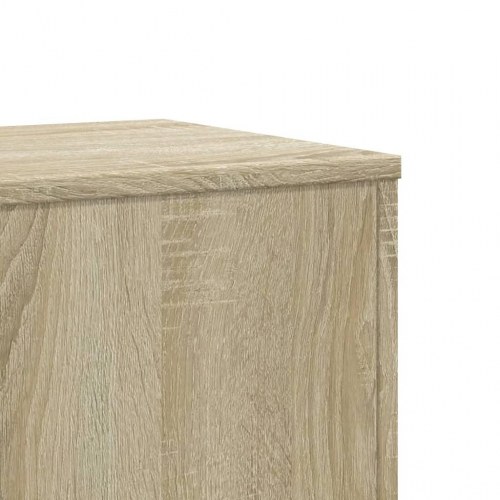 Plantestativer 2 stk. - 33×33×100 cm i konstrueret træ, sonoma-eg