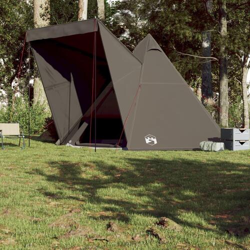 6-personers campingtelt vandafvisende brun