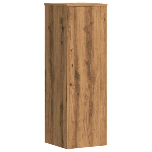 Plantestativer sæt á 2 - 33×33×100 cm i konstrueret træ, egetræsfarve