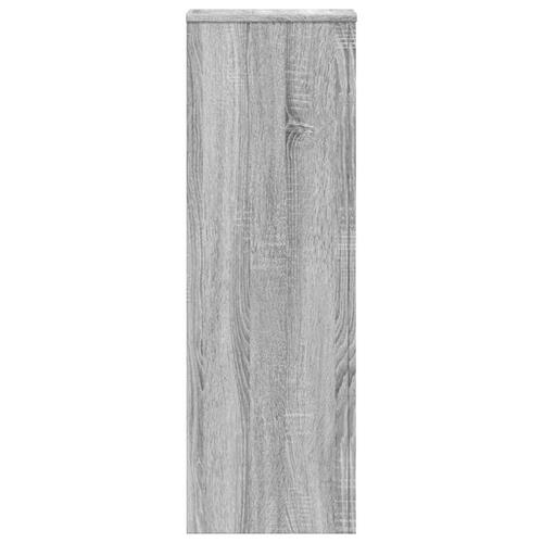 Plantestativer 2 stk. 33x33x100cm konstrueret træ grå sonoma-eg