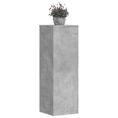 Plantestativer 2 stk. 33x33x100 cm konstrueret træ betongrå