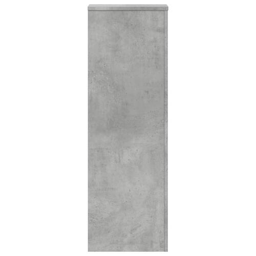 Plantestativer 2 stk. 33x33x100 cm konstrueret træ betongrå